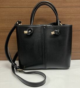 美品 ♪ ZARA ザラ ♪ 2WAYバッグ ハンドバッグ ショルダーバッグ 黒 ブラック