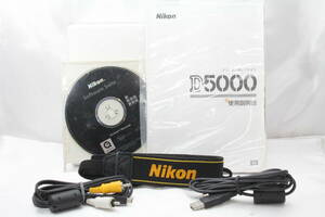 Nikon D5000 取扱説明書 純正ストラップ ソフトウェアCD 外部接続ケーブル セット