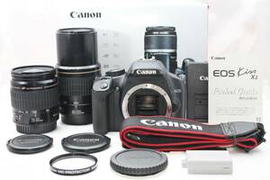 ★【限定！一眼レフ スターティングセット】 Canon EOS Kiss X2 ★ EF28-80mm II USM EF80-200mm USM ★ バッテリー充電器付き