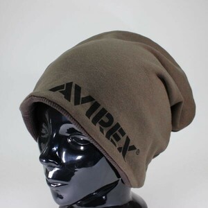 アヴィレックス ニットキャップ AVIREX REVERSIBLE SWEAT CAP カーキ ミリタリー リバーシブル　メンズ　レディース 新作