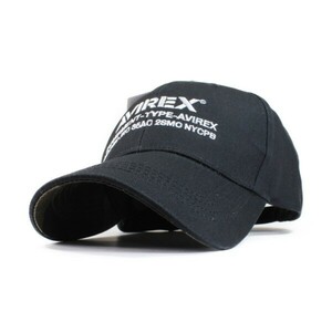 アビレックス AVIREX U.S.A NUMBERRING ローキャップ ブラック 帽子　メンズ　ミリタリー 野球帽