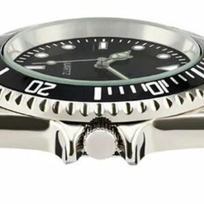メンズ腕時計 ダイバーズデザイン アナログクォーツ ブラック 3針 ブラック文字盤 カジュアル ビジネス ファッション 新品未使用 送料無料の画像5
