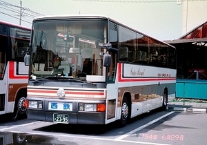 【 バス写真 Lサイズ 】 西鉄 懐かしのスーパーロイヤル ■ ６５８３ ■ ３枚組