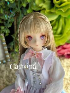 【Carmina】カスタムヘッド　ピュアニーモ用ヘッド2ホワイト　髪色アッシュブロンド