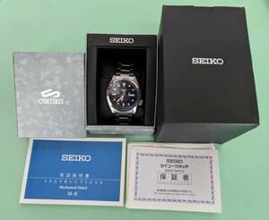 送料無料　極美品　SEIKO 5 SPORTS セイコー5 スポーツ自動巻き メカニカル 腕時計 メンズ SBSA043　4R36-08L0 ネイビー