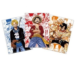 ☆クリアファイル☆ ONE PIECE ワンピース 尾田栄一郎　ジャンプフェスタ JF2019 イベント限定　ルフィ エース サボ　三兄弟セット /S86