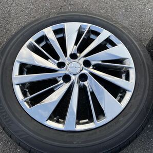 エルグランド E52 ライダー後期純正OP AUTECH オーテック メッキ18x7.5J +55 114.3x5H 225/55R18 20年製の画像4