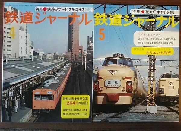 鉄道ジャーナル　1977年4月号と5月号