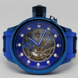 【何から何まで思いっ切り青】Invicta インビクタ 40743 51.5mm プロダイバー オート スケルトンダイヤル ブルー