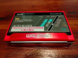 ソニー ウォークマン　WM-F501 ジャンク品 赤 レッド 