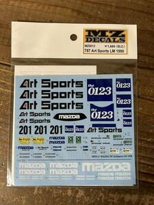 ② 013 【MZ DECALS】ミニッツレーサー マツダ787 アートスポーツLM 1990 未使用品 RC ラジコン