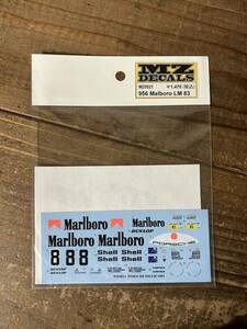 ② 021【MZ DECALS】ミニッツレーサー ポルシェ956 マルボロLM 1983 未使用品 RC ラジコン