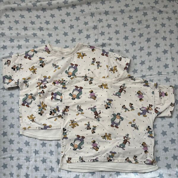 フタフタ ディズニー 半袖Tシャツ110cm 双子