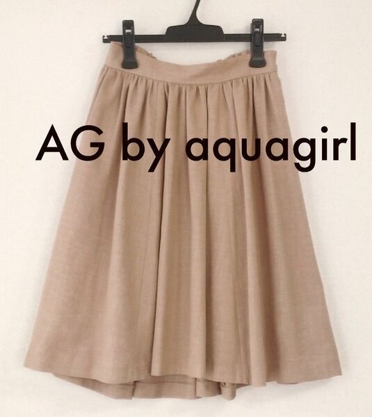 春夏物 AG by aquagirl エージーバイアクアガール ひざ丈 フレアー スカート