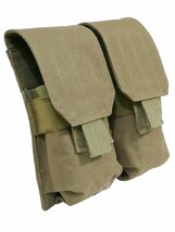 2連 ダブルマガジンポーチ MOLLE タン 新品_画像1