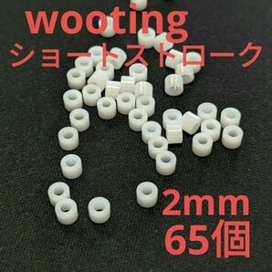 wooting60he対応 ショートストローク化用スペーサー 2mm 65個