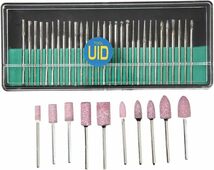 UID 【2.35mm軸】 40PCS セット ミニルーター/ルーター/リューター/ペンルーター用 ダイヤモンドビット & 軸付砥_画像1