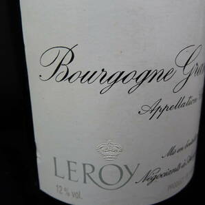 古酒 ワイン 果実酒 2002 LEROY Bourgogne Grand Ordinaire メゾン・ルロワ ブルゴーニュ WINE 12.5％ 750ml フランス 未開栓①の画像4