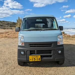 【茨城より】エブリイバン DA64V 5MT フルタイム4WD ターボ 車検2年付き アンヴィルブルー 貨物4ナンバーバンライフDA17エブリィの画像5