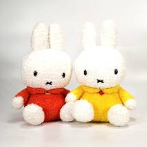 まとめ miffy コヘア ミッフィー メラニー サイズ M ぬいぐるみ 3点 セット イエロー オレンジ ふわふわ ミッフィー セキグチ Dick Bruna_画像5