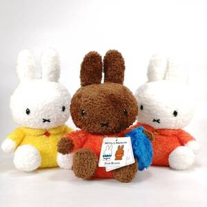 まとめ miffy コヘア ミッフィー メラニー サイズ M ぬいぐるみ 3点 セット イエロー オレンジ ふわふわ ミッフィー セキグチ Dick Bruna