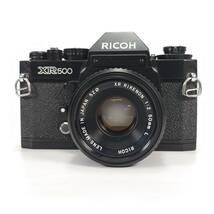 露出計・シャッターOK RICOH XR500 フィルム一眼レフカメラ XR RIKENON 50mm F2 標準 単焦点レンズ リコー 現状品_画像2