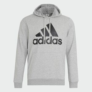 adidas アディダス エッセンシャルズ スウェット パーカー ビッグロゴ グレー メンズO XL◆新品未使用タグ付正規品◆