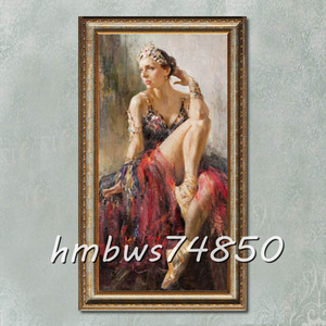 Art hand Auction ☆ Hermoso artículo ◆ Bellas artes ☆ Belleza sensual Pintura de mujer hermosa Mujer hermosa Pintura de figura Pintura Decoración de dormitorio con marco 40 cm x 80 cm, obra de arte, cuadro, retrato