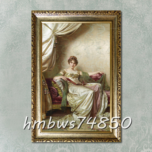 ☆Rare item◆Artwork☆ Lady, Beauty, Figure, Painting, Bedroom, Decoration, Beautiful Woman, With Frame, 40 x 60cm, artwork, painting, portrait