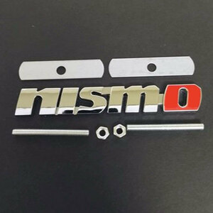 nismo ニスモ　　フロントグリルエンブレム 　シルバー　１個