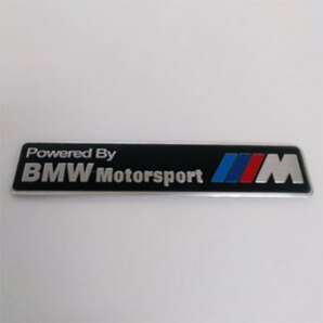 BMW M Sport アルミニウムステッカー ブラック 1枚の画像1