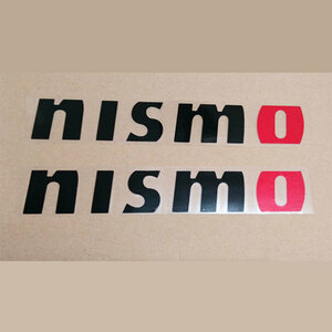 nismo ニスモ ステッカー デカール 黒文字 ２枚セット