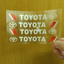 TOYOTA トヨタ　ステッカー　４個組 (白文字）_画像2