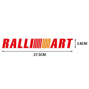 RALLIART ラリアート ステッカー デカール  白（ホワイト）２枚セットの画像4