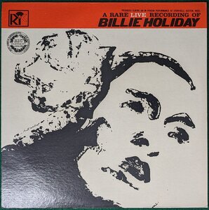 米盤★中古LP「A RARE RECORDING OF BILLIE HOLIDAY / ア・レア・レコーディング・オブ・ビリー・ホリデイ」