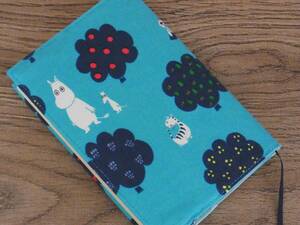 [ library book@] gum band . attaching book cover pocketbook cover * Moomin * blue 