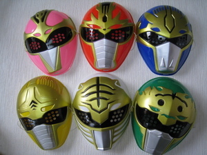  mask Gosei Sentai Dairanger 6 piece set 1993 year higashi . super Squadron Series ... special effects TV drama 