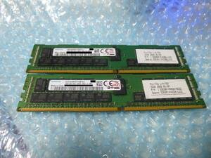 【送料無料】 ラスト1 Samsung DDR4-2666V 64GB(32GB×2枚) PC4-21300 ECC REG