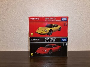 【未開封】 トミカ プレミアム 13 ディーノ 246 GT 発売記念仕様 通常版 2台 セット シュリンク 新品 廃盤