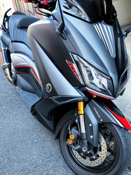 TMAX 530 ステッカー 左右セット 赤色 バイク シール デカール
