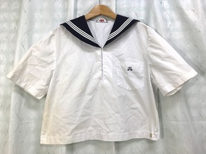 to_8780y ★定形外 配送★ 兵庫県 県立 高砂高校 校章バッジ付き 夏服 半袖 指定セーラー服 サイズ 5 (L) キャンパスショップ しもかわ 製