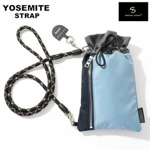 YOSEMITE STRAP × mspc モバイルストラップ 巾着 SAX