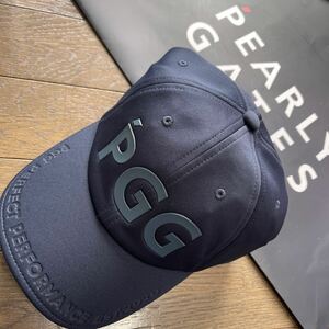 送料無料PGG GENESISピージージーBIG PGGロゴキャップつばPGGエンボス型押し速乾着脱汗止めテープアジャスター付unisex Navy(お買得)新品