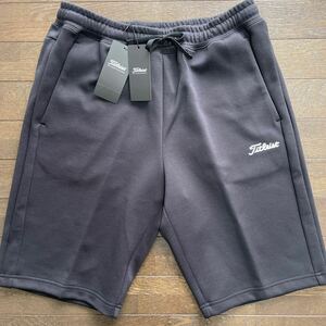 送料Titleist GOLFタイトリストMENS SWEATハーフパンツ吸水速乾ドライ紫外線UVブロック通気性ventilation快適STRETCH Black(お買得3L)新品