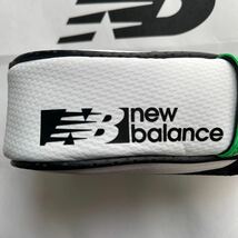 送料無料new balanceニューバランスゴルフ最新NBボールポーチ合成皮革エンボスソフトPU着脱カラビナ＋ベルトループmagnet Whit(お買得)新品_画像2