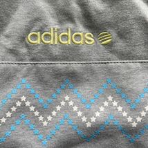 送料無料adidasアディダススポーツ多様性ドロー巾着Tシャツ型バッグSWEAT二重構造ポケット付unisex杢Grey中古品_画像2