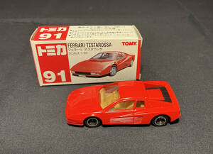 TOMICA トミカ 絶版 廃盤 限定 希少 レア 入手困難 当事物 赤箱 91 フェラーリ テスタロッサ