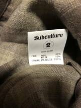 ★100円スタート★ SUBCULTURE ★ サブカルチャー★WOOL OMBRE CHECK SHIRT★サイズ2★_画像4