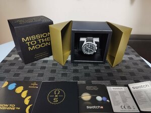 【時計王】 新品未使用 オメガ×スウォッチ 12/27限定 コールドムーン MISSION TO THE MOON SO33M102-112 OMEGA×Swatch 税別 送料無料