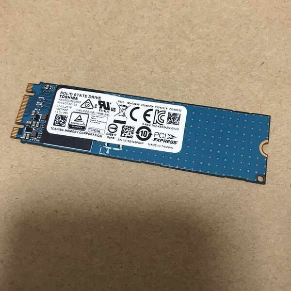 12262 TOSHIBA NVMe SSD PCIe 東芝 正常 256GB M2 2280 M.2